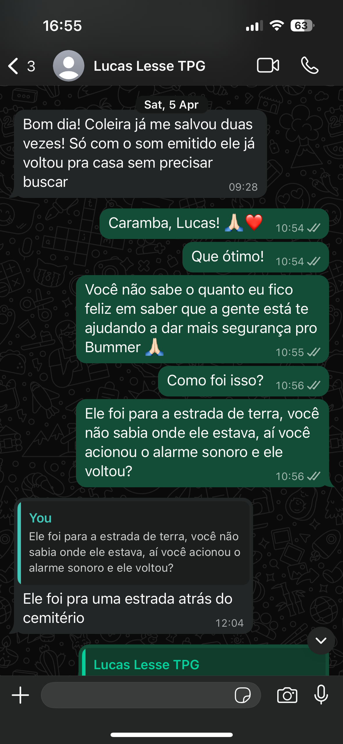 Depoimento de cliente satisfeito 2
