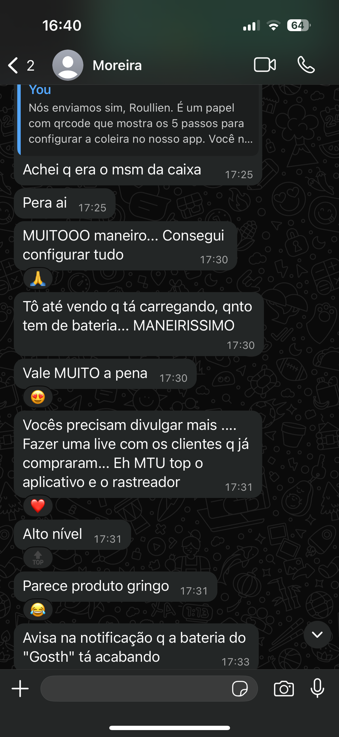 Depoimento de cliente satisfeito 5