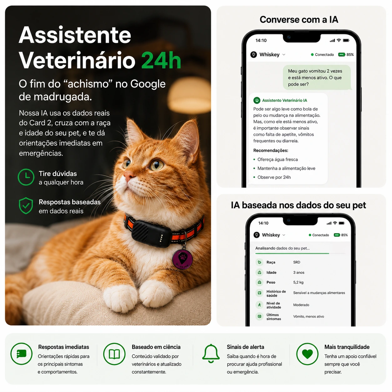 Chat com o Veterinário IA da The Pet GPS.